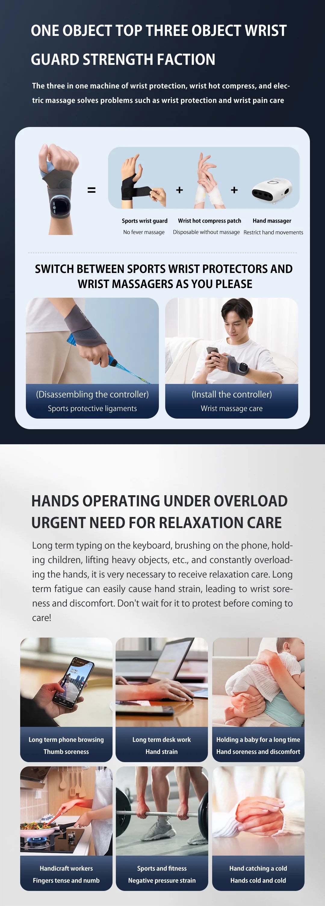 Relivex ThermaPulse™ Wrist Therapy Massager