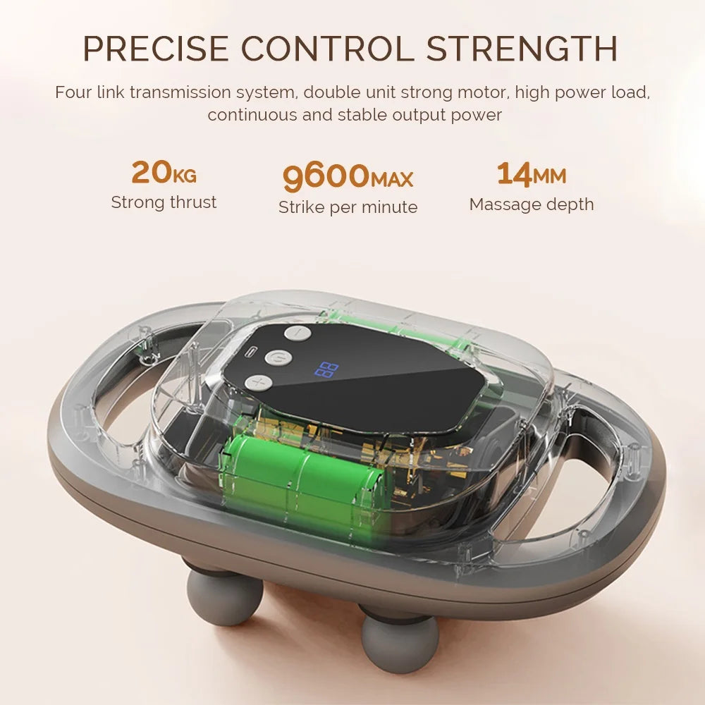 Six-Head Deep Tissue Fascia Gun for Full-Body Muscle Recovery