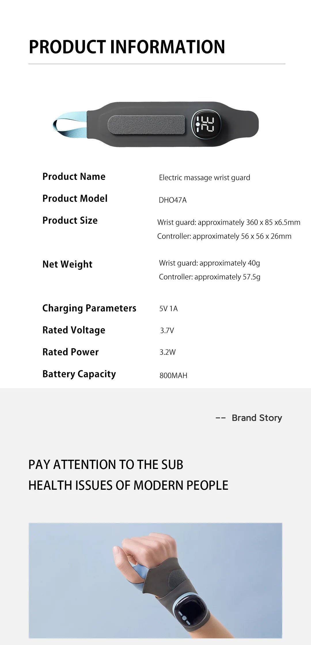 Relivex ThermaPulse™ Wrist Therapy Massager