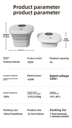 Relivex HydroCalm™ Portable Foot Spa