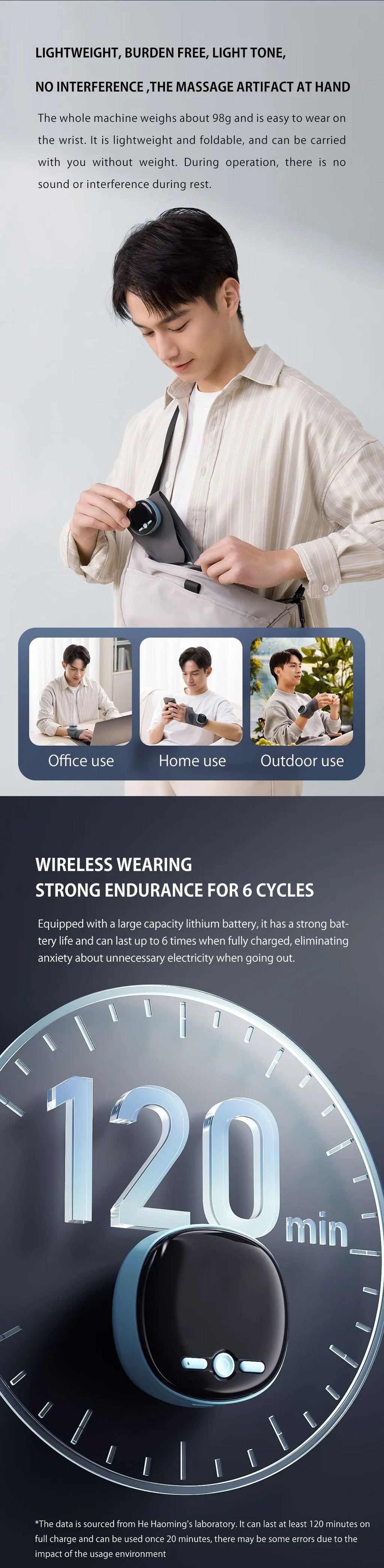 Relivex ThermaPulse™ Wrist Therapy Massager