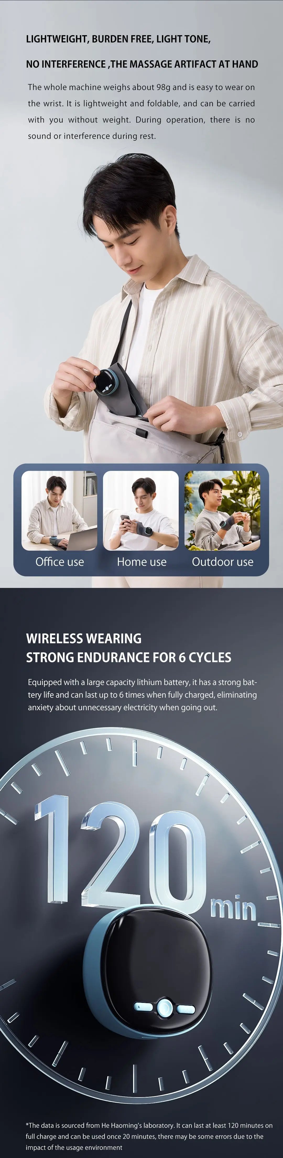 Relivex ThermaPulse™ Wrist Therapy Massager